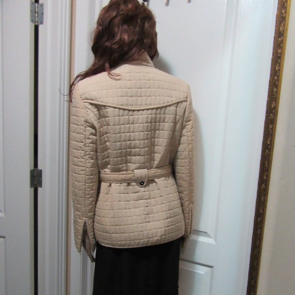 Ladies size Small biege coat Giacca - Picture 7 of 7